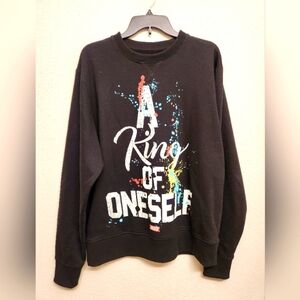 AKOO Black Sweatshirt “A King of Oneself” Size XL